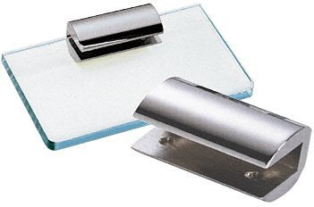 CRL Chrome 2-3/4" No-Drill Long Shelf Clamp for 1/2" Glass - 1470CHR
