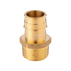 10 piece EFIELD Brass Expansion Pex A 3/4"x 1/2" Male NPT Adapter Fitting - size: 3/4" x 1/2" (Brass, Pack of 10)