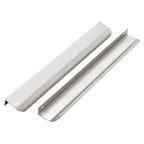 Ravinte Silver Finger Edge Pulls Drawer Edge Pulls 300mm/11.8 inch 6 Pack - size: 8.8" Hole Center,11.8" Overall Length