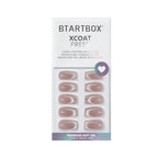 BTArtbox Press On Nails, Milky Way, Short Coffin, Cat Eye French, 32Ct - color: A1-Milky Way