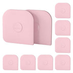 Pan Scraper, 10 Pcs Pot Scraper Plastic, Pot Scraper Non Scratch for Cast Iron, Pot and Pan Cleaning, Sturdy Scraper Kitchen Tool，Pink - color: Pink, size: 10 Pcs