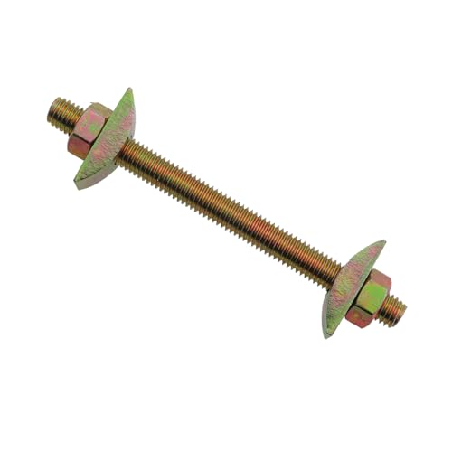 6PCS Solid Half Moon 1 in 1 Wrench Countertop Connector 8x80mm Desktop Fastener Bolt Nut Connector Matching Fixed Countertop Furniture Woodworking Headboard Connection Kit - size: 8X80mm