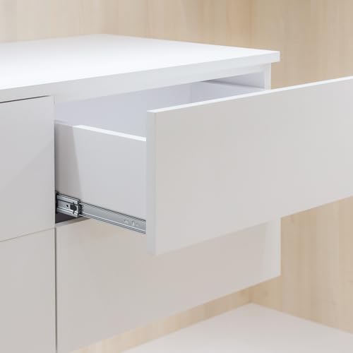 homdiy 10 Pairs Soft Close Drawer Slides 12 Inch Heavy Duty Side Mount Rail - color: Silver, size: 12 Inch