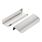 Ravinte Silver Finger Edge Pulls Drawer Edge Pulls 120mm/4.72 inch 6 Pack - size: 3-3/4" Hole Center,4.72" Overall Length