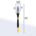Bates Trim Brush, 0.75 Inch Edge Painting Tool, Trimmer Edger (Pack of 3) - color: Yellow-black, size: 0.75 inch, 3 Pack