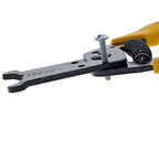 IDEAL Electrical 45-415 Premium Reflex T-5 Stripper - 10-20 AWG, Wire Stripper, Plier Nose, Slide Lock, Textured Grips,Yellow - size: 10-18 AWG Solid