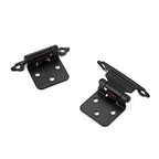 Ravinte Matte Black Cabinet Hinges, 1/2 Inch Overlay, 60 Pack (30 Pairs) - color: Black
