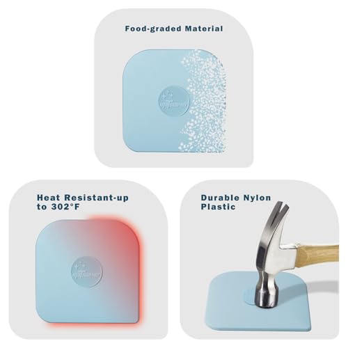 Pan Scraper, 5 Pcs Pot & Dish Scraper Plastic, Sturdy Scraper Kitchen Tool, Aqua - color: Aqua, size: 5 Pcs