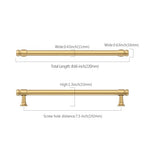 9BUILD 10 Pack 7.5 Inch Champagne Bronze Cabinet Handles,Kitchen Hardware - color: Champagne Bronze, size: 7.5"/192MM Hole Center