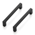Ravinte Matte Black Square & Solid Cabinet Handles,4 Inch,15 Pack - size: 4 Inch Hole Center