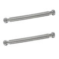 2 PCS EFIELD 18-inch 1-1/4" FIP X 1-1/4" FIP Stainless Steel Corrugated Hose Connector for Commercial Water Heater, Boiler,Water Softener - size: 18"L(1-1/4" FIP)