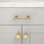 10 Pack Brushed Brass Cabinet Pulls 3 Inch(76mm) Kitchen Cabinet Handles Solid Zinc Alloy Cabinet Hardware Drawer Pulls - color: Brushed Brass, size: 3" Hole Center