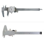 0-6 inch Dial Caliper Measuring Tool Imperial Stainless Steel 4-Way Dial Caliper 0.001" Shockproof with Plastic Case