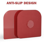 Pan Scraper, 5 Pcs Pot & Dish Scraper Plastic, Sturdy Scraper Kitchen Tool, Red - color: Red, size: 5 Pcs