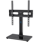 PERLESMITH Universal TV Stand Legs for 32-65 inch TVs, Table Top TV Stand up to 88 lbs, Height Adjustable Television TV Mount, Universal TV Leg Base for Living Room & Bedroom (32-65 Inch with Swivel) - size: 32-65 Inch with swivel