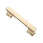 Alzassbg Brushed Brass Cabinet Pulls and Handles 10 Pack, AL3061BB - color: Brushed Brass, size: 3-3/4" Hole Center