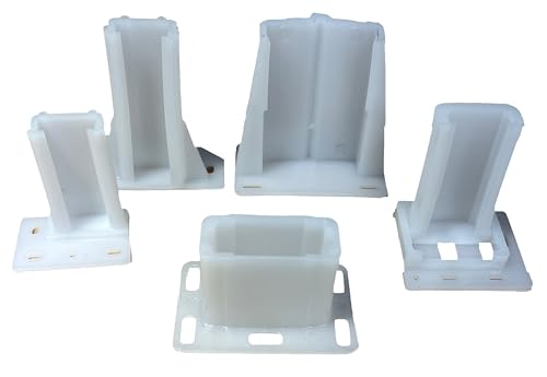Drawer/Cabinet Slide Track/Socket/Brackets/Choose from Various Sizes/All Hardware Included by E.H.C. (5/16" Track Wth x 1" Hht x 2-3/8" Lgth -Adjustable) - size: 5/16" Track Wth x 1" Hht x 2-3/8" Lgth -Adjustable