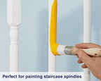 Zibra 5-Piece DIY Paint Brush Set with Detail and 2-inch Paint Brushes for Walls, Trim and Furniture, White - style: Walls, Trim and Furniture