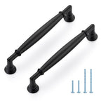 HOME EDIT Matte Black Cabinet Handles 5 Inch Pulls 10 Pack - color: Matte Black, size: 5 inches Hole Center