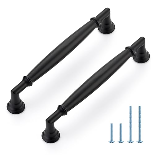 HOME EDIT Matte Black Cabinet Handles 5 Inch Pulls 10 Pack - color: Matte Black, size: 5 inches Hole Center