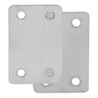 Stainless Steel Flat Straight Brace Bracket, 20-Pack, Silver