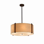 Open Box - Justice Design Group FAB-9512-CREM-DBRZ - Chandeliers Indoor Lighting