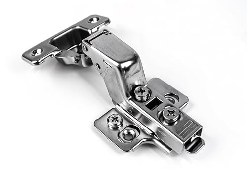 Berta 40-Pack Inset Frameless Soft Close Hinges – 110° 3D Adjustable, Clip-On Concealed European Hinges with Screws for Kitchen, Bathroom, Closet Cabinets – Ideal for Modern Cabinets - size: 40 Pieces