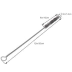 Steel Wire Tube Brushes, Stainless Steel, 0.5" Diameter, 12" Length, 5pcs - color: 5pcs, size: 1.2cm