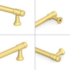9BUILD 10 Pack 3 Inch Brushed Gold Cabinet Pulls,Kitchen Hardware - color: Brushed Gold, size: 3"/76MM Hole Center