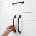 Matte Black Cabinet Pulls 5 Inch Solid Drawer Pulls 10 Pack 8222 - color: Matte Black, size: 5 Inches, style: 10 Pack Arch Pull