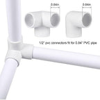 Xuniea 42 Pcs 1/2 Inch PVC Pipe Fittings Elbow Tee Set - size: 1/2 Inch