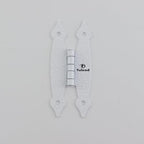 T Tulead White H-Shape Hinges Flush Mount Hinge 4PCS - color: White-4PCS
