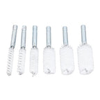 6PCS Hole Cleaning Brushes Bore Brush for Drill Twisted Wire Cleaning Brush Power Drill Cleaning Wire Brush with 1/4in Hex Shank for Power Drill Impact Driver (Nylon (White)) ﻿ - size: Nylon (White)