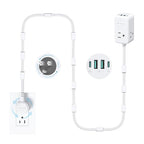 TROND Electrical Outlet Extender 360° Rotating Plug with 20W USB C, 10ft - size: 10 FT 360° Rotating Plug