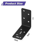 20Pcs Corner Braces,3x3x1.5 Black L Brackets,Right Angle Bracket - size: 3X3X1.5''