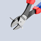 Knipex 7422250SBA 10-Inch High Leverage Angled Diagonal Cutters - Comfort Grip - style: 10-Inch, Angled, Comfort Grip
