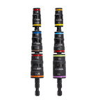 Klein Tools 32933KIT SAE and Metric Impact-Rated Socket Set, 6 Flip Sockets with 12 Hex Driver Sizes, 1/4-Inch Bit Holder, Two Impact-Rated 5-Inch Shafts - color: Sae & Metric Set