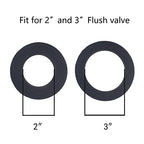 Universal Toilet Tank To Bowl Gasket,2 Kind Gasket and 2 Sets 5/16*3.15 inch Stainless Steel Heavy Duty Rustproof Bolt Hardware Kit,Fits Most 2-Inch and 3-Inch flush valve opening 2-Piece Toilet Tanks - style: 2Pcs Gasket with 2 Sets Stainless Steel Bolt