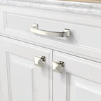 Asidrama 10 Pack 4 Inch(102mm) Hole Centers Kitchen Cabinet Handles, Brushed Satin Nickel Cabinet Pulls Kitchen Cabinet Hardware for Cupboard Drawer Pulls - color: Brushed Satin Nickel, size: 4" Hole Center, style: 10 Pack