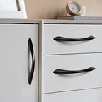 Black Cabinet Pulls 5 Inch Arch Twisted Matte Black Handles Drawer Kitchen Cupboard Bathroom Dresser Cabinet Hardware Zinc Alloy 10 Pack - color: Black, size: 5 Inch Hole Centers
