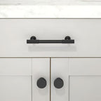 10 Pack Matte Black Cabinet Pulls 4 Inch(102mm) Kitchen Cabinet Handles Solid Zinc Alloy Cabinet Hardware Drawer Pulls - color: Matte Black, size: 4" Hole Center