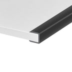 Rubber Edge Trim, Self-Adhesive U Channel Edge Protector for Plywood, Cabinet, 1/2" Wood Edge Banding, Flexible Furniture Repair, EPDM Material, Fit 1/2"(12mm), Length 10Ft, Black - size: Fit 1/2"- L10'