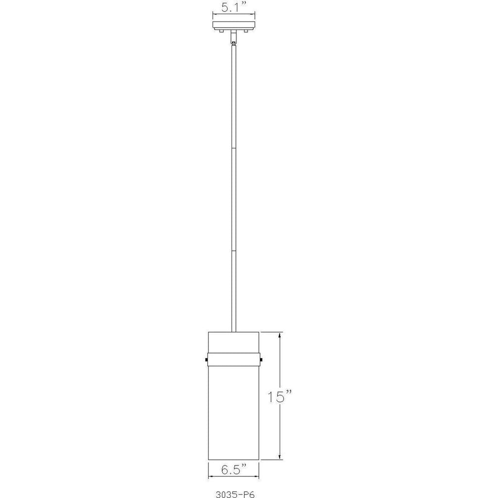 Open Box - Z-Lite 3035P6-PN - Pendants Indoor Lighting