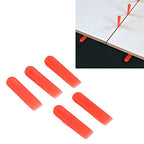 Oumefar 1000Pcs Tile Wedges, Tile Leveling Wedges 0.2inch Red Tiles Leveler Spacers for Porcelain, Ceramics, Marble and Stones Decoration