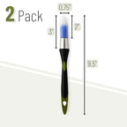 Bates- Trim Paint Brush, 2 pcs, 0.75 Inch, Black & Green Handle, Trim Brushes for Painting - color: Green-black, size: 0.75 inch, 2 Pack