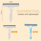 3-in-1 Spray Window Squeegee with Scraper and 2 Cotton Pads, Blue - color: Pro-blue