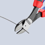 Knipex 7422250SBA 10-Inch High Leverage Angled Diagonal Cutters - Comfort Grip - style: 10-Inch, Angled, Comfort Grip