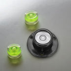 HARFINGTON Round Bubble Level 28x13mm Mini Circular Bullseye Spirit Levels for Leveling Camera Tripod Telescope Workshop Turntable Pictures Frame, White