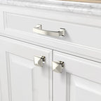 Asidrama 20 Pack 3 Inch(76mm) Hole Centers Kitchen Cabinet Handles, Brushed Satin Nickel Cabinet Pulls Kitchen Cabinet Hardware for Cupboard Drawer Pulls - color: Brushed Satin Nickel, size: 3" Hole Center, style: 20 Pack