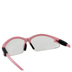 Global Vision Safety Shop Glasses - color: Medium Pink Frame/Clear Lens